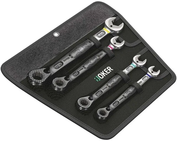 Wera Joker Switch steeksleutel- en ringsleutelset, inchmaat, 4-delig