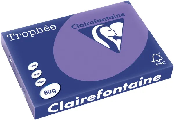 Q-connect Trophee kopieerpapier A3 80g sterk paars 500 vellen